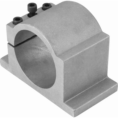 80mm Diameter Aluminium CNC Spindelmotor Montagebeugel Klem met Schroeven(80 mm) gray