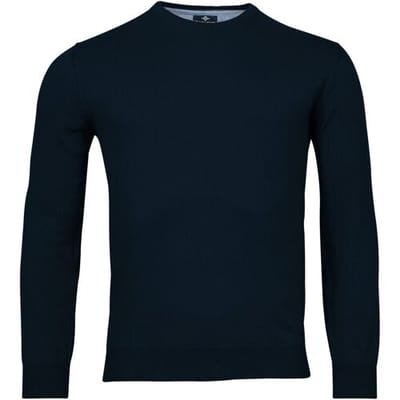 Baileys Trui Ronde Hals Single Knit Pima Cotton Dark Blue / male