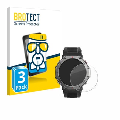 Screenprotector 3 Stuks voor Huami Amazfit T-Rex 3 Beschermglas transparant