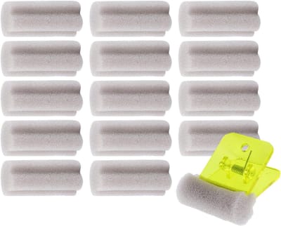 Tafeltennisborstel Set - Racketreiniger Spons - Batjes Onderhoud - Veilige Klem Ontwerp - 16 x 12 x 6 cm - Grijs