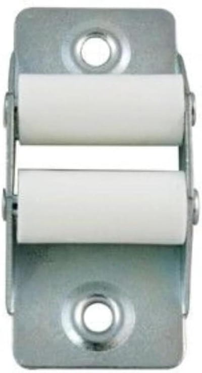 Rolluik doorvoeringen - Riemgeleiders - Rolluiken monteren - Met nylon wielen - Voor 22mm band - Wit