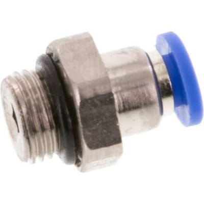 4mm x G1/8'' Messing/PA 66 Insteekfitting buitendraad NBR [5 Stuks]
