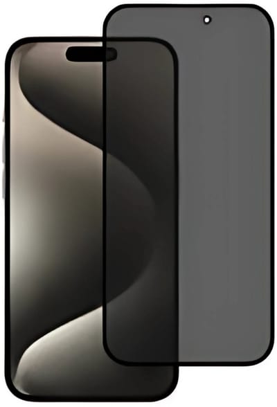 Mobile5 - Privacy Glas Screenprotector voor iPhone 17 - Kras en Valbestendig - Vingerafdruk proof - Volledig schermvullend - Zwart omlijnd