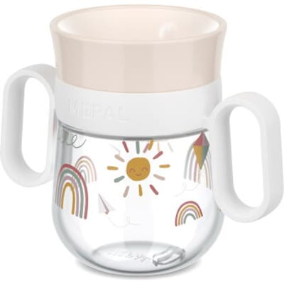Mepal Mio 360° drinkbeker - 200 ml - Makkelijk vast te houden - Kinderservies - Sunshine & Rainbow