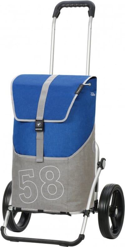 Andersen SHOPPER MANUFAKTUR Boodschappentrolley Royal Shopper Filip 46L Blue Blauw 107cm