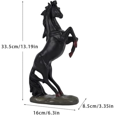 Paard Ornaments Paard Naar Succes Huis Dier Kantoor Hars Ambachten Woonkamer Handgemaakt Wijnkast Decoratie horse ornament black