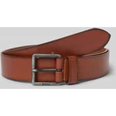 BOSS Leren Riem Jeeko Sz40 Belt W90 Brown Lichtbruin