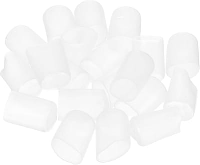 Rubberen Eindkappen - Beschermdoppen Schroefdraad - Vloeren Beschermen - Flexibel Vinylmateriaal - 13 mm Binnendiameter - Zwart
