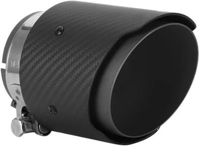 Exhaustpijp met 80mm Inlaat en 101mm Uitlaat voor CX5 en CX4 - Matte Carbon Look, Perfecte Pasvorm, Duurzaam en Lichtgewicht