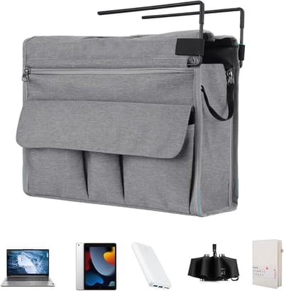 Bureau Organizer - Bestandsopslag - Werkplek Organiseren - Opvouwbaar Ontwerp - 36x17x26 cm - Grijs