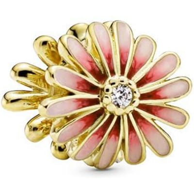 Gouden Bloemen Serie Bedels Kersenbloesem Roze Margriet Bloem Roos In Bloei Kralen Passend op Originele Armbanden Doe-het-zelf Sieraden Cadeau