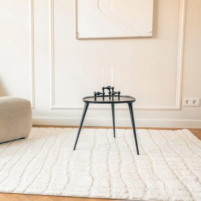 Scandinavisch vloerkleed Malin creme/wit - 140 x 200 cm - (S)