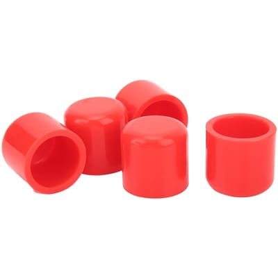 5 stuks Siliconen Afdekkap 30mm Flexibel Slijtvast Universeel Inlaat Vacuümslang Plug Rood rood