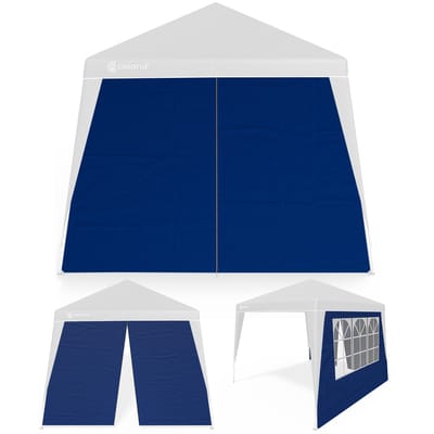Casaria Zijwand voor Partytent – Set van 2 Waterafstotend 3x3 - Blauw