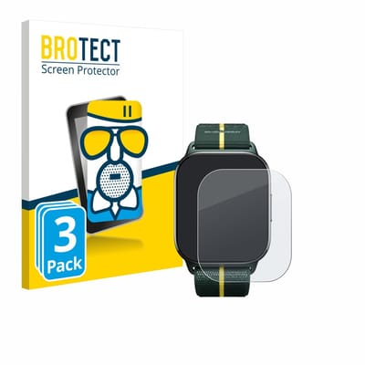 BROTECT - Screenprotector voor Motorola Moto watch fit - Folie Beschermfolie Beschermglas matte 3 Stuks