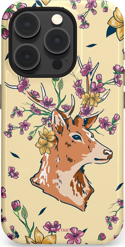 Casetastic Hoesje Geschikt voor Apple iPhone 15 Pro Magsafe - Stijlvolle Beschermende Duo-layer Case - Woudwonder