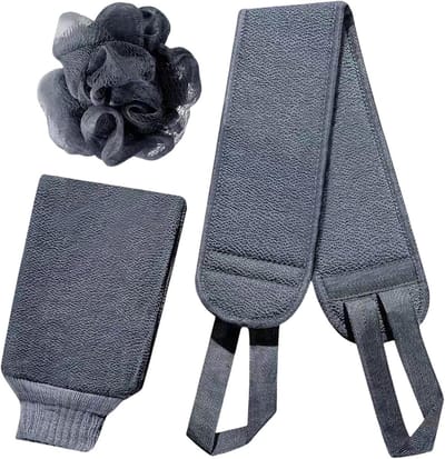 Douche Set - Badaccessoires Set - Volledige Lichaamsreiniging - Dubbelzijdig Ontwerp - 135 Gram