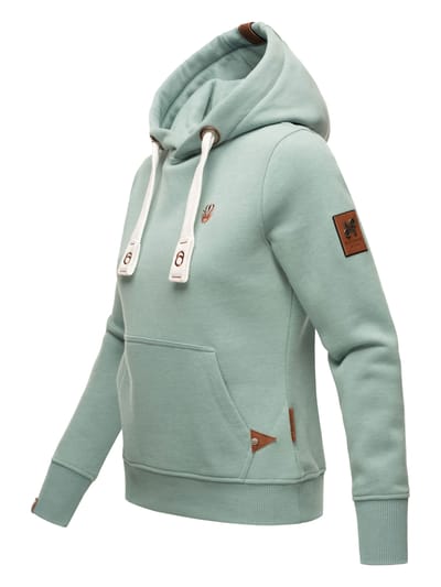 Navahoo Dames Hoodie Damlaa – Warme Capuchontrui met Hoge Kraag