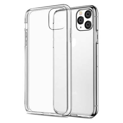 Hoesje - Geschikt voor Apple iPhone 11 Pro - Sterk & Shockproof - Siliconen Case - Hoes Cover - Telefoonhoes - Transparant