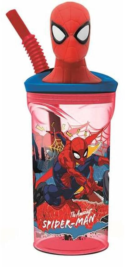 Drinkbeker met rietje kind - Spiderman Moving Target - 360ml