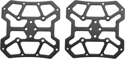 Adapter voor Clipless naar Flat Pedalen, 2 Stuks Aluminium Fiets Platform Adapters voor SPD en Mountainbike Gebruik