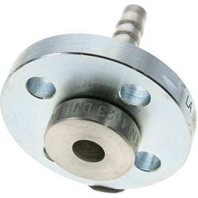 13x25 mm Verzinkt Stalen Slangpilaar met Draaibare Flensverbinding PN 10/16/25/40 DIN EN 14423 / DIN 2826