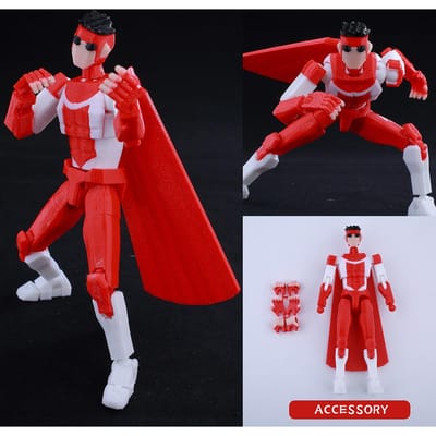 Figurines d'action Anime Imprimées en 3D Dummy13 Lucky 13 Invincible Conquest Mark Omni Man Modèle Dessin Animé Jouets de Collection Cadeaux