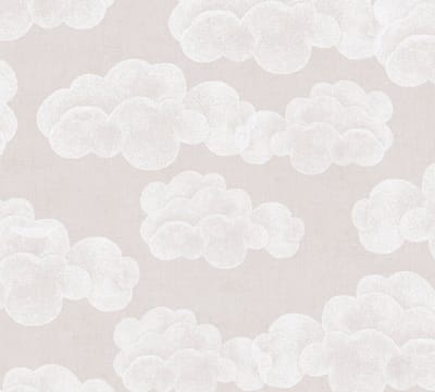 WOLKEN BEHANG | Kinderkamer - Beige Bruin Wit - A.S. Création Lilly & Luis