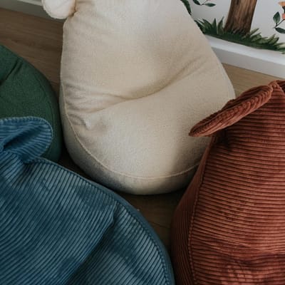 Zacht Zitzak Kind met Oren voor Kinderkamer - Comfortabel Montessori Kussen