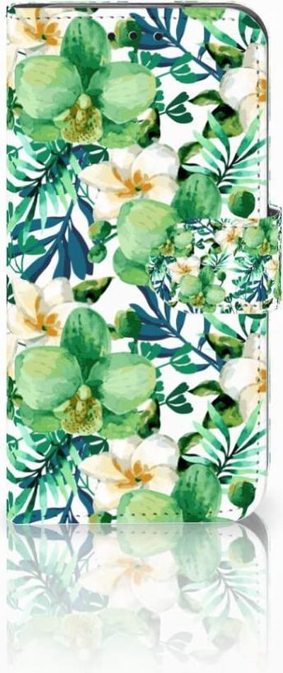 Samsung Galaxy S10e Hoesje Orchidee Groen