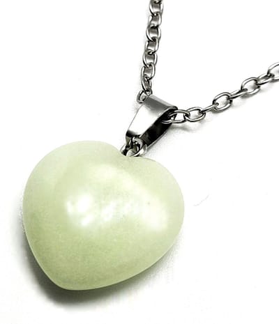 Ketting Meisje- Glow in the Dark Ketting- Meisjesketting Hartje- Wit Zilver- Lichtgevende Ketting- Kind- LiLaLove