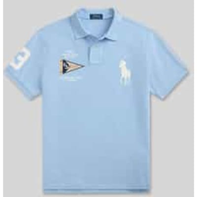 regular fit poloshirt van puur katoen met stitchings