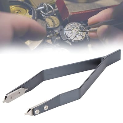 Dailygoods- Horlogeveertang Professioneel - Horloge reparatie - Horlogeband inkorter - Horloge gereedschap set - Veerstangen verwijderen - Harde punt voor precisie