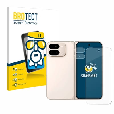 Screenprotector voor Google Pixel 9 Pro Fold (Voor+Camera) Beschermglas transparant