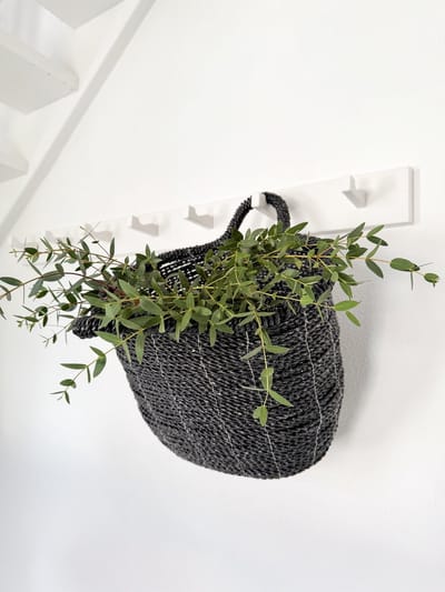 Mand - Opbergmand - Opberger - Wasmand - Plantenmand - Speelgoedmand - THAZZA ZWART - Little Lofts Interior