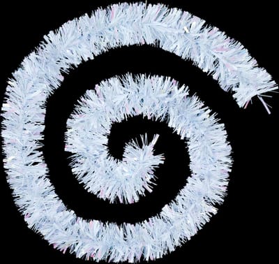 JJA - Witte kerstboom slinger 2 m polaire decoratie