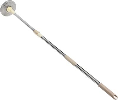 Dweilstok Vervanging - Uitschuifbare steel - Grondig reinigen - Duurzaam roestvrij staal - 121 cm lengte - Khaki