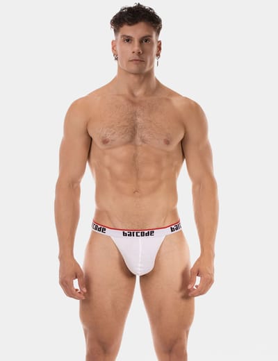 Barcode Berlin Miran Thong White - MAAT S - Heren Ondergoed - String voor Man - Mannen Thong