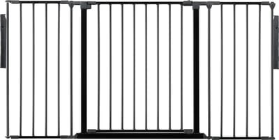 Safetots Kamerbreedhek, Panelenhek, Tot 148cm Breed, Zwart, 70cm Hoog