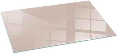 Tulup Kachel Vloerplaat - Kleur Lichtbruin Vloerplaat Voor Kachel - 140 cm x 70 cm - Oranje Onderplaat Kachel - Rechthoek Kachel Vloerplaat - Plaat Onder Houtkachel - Vloerplaat Openhaard - Plaat Voor Onder Houtkachel