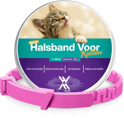 TeekShield Halsband - Kat/Poes - Roze - Comfortabele Siliconen Halsband in Verstelbaar Design
