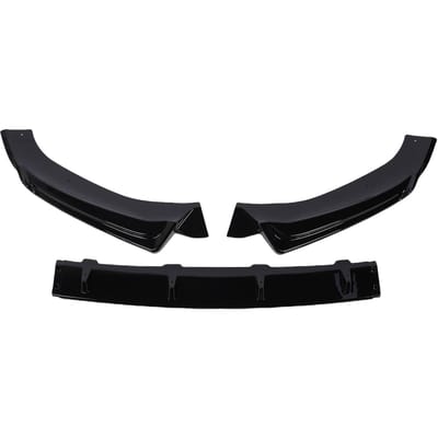 3 pièces Spoiler Lèvre Avant Diviseur Kit Carrosserie Lèvre Pare-chocs Diffuseur Remplacement pour SQ5 FY Sline 2018 2020 Noir Brillant black