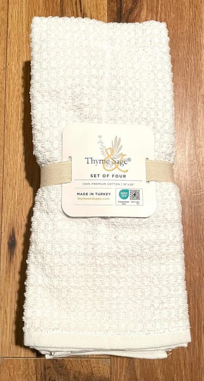Set van 4 Turkse Katoenen Keukendoeken Ultra Absorberend - Vaatdoeken