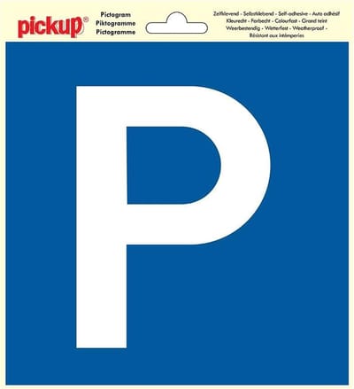 Pickup Pictogram 20x20 cm - Parkeren