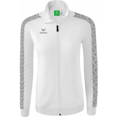 Erima Essential Team Tracktop Jack Dames - Monument Grey / Wit | Maat: 36