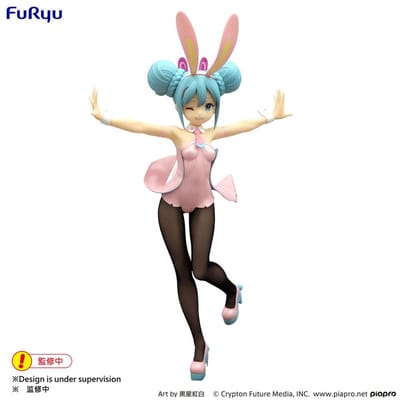 Hatsune Miku - BiCute Bunnies - PVC Statue - Wink - Pearl Pink Color Ver. - 30 cm