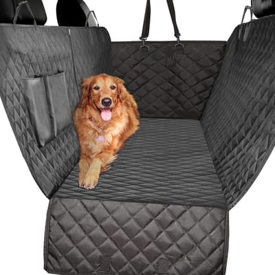 Autostoelhoes Honden - Beschermhoes Auto - Reizen met Huisdier - 100% Waterdicht - 142 cm Breed - Zwart