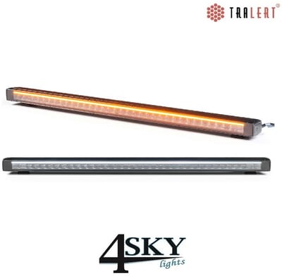Tralert Stratos 96cm LED wit-amber DRL Lightbar incl. R65 flitser IP69K volledig gecertificeerd 36 mnd garantie