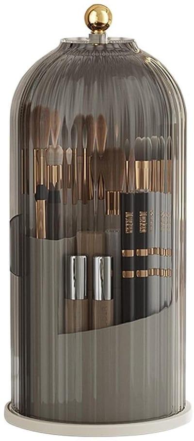 Unyqoos ® Stijlvolle Transparante Make-up Organisator met 360 Graden Draaibare Functie en Deksel