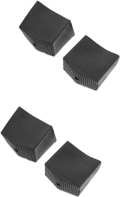 Ladder Voetkussens - Ladderpoot Beschermers - Vloer Beschermen - Antislip Rubber - 5.3x5x2.9CM - Zwart